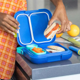 Zoku Neat Bento has compact design, Sof Touch handle, Adjustable containers and Leakproof. Pink - 4 miniature