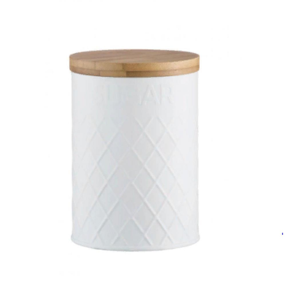 Typhoon Embossed Sugar Storage White - 1