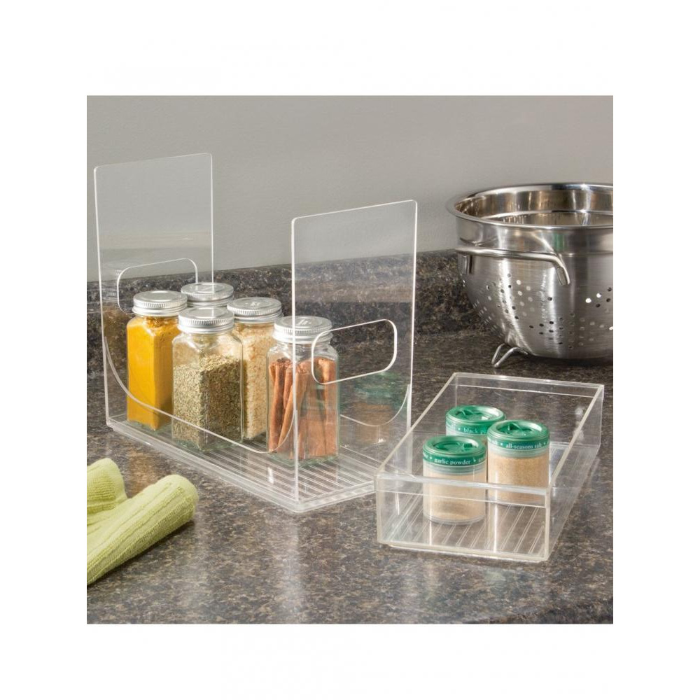 InterDesign Linus Two Tier Spice Rack Clear - 3