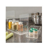 InterDesign Linus Two Tier Spice Rack Clear - 3 miniature