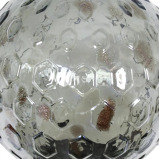 Exhart Solar Pearlized Glass Honeycomb Garden Stakes Clear - 2 miniature