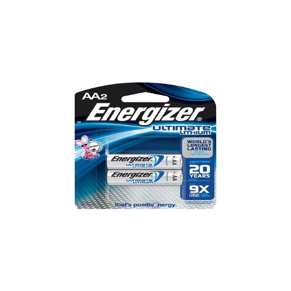 Energizer Lithium Photo Batteries AA Pack of 2 - 1
