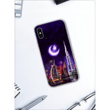 Protective Case Cover for Apple iPhone X / Xs Dubai in the moonlight - 4 miniature