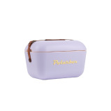 صندوق تبريد كلاسيكي من بولار بوكس مع حزام جلدي، أرجواني - ثلج معزول حراريًا صلب أصفر وأخضر للشاطئ، غطاء قابل للتحويل لحفلات النزهة، 12 لتر - 1 miniature