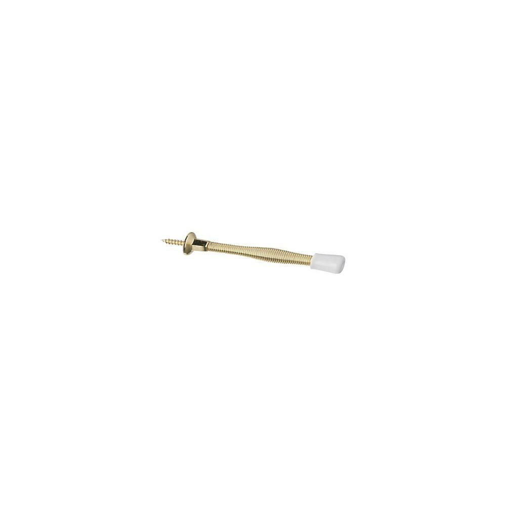 National 3 Inches Polished Brass Spring Door Stop - 1