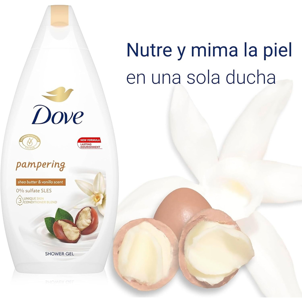 Body wash Dove Purely Pampering Shea Butter, 500 ml - 3