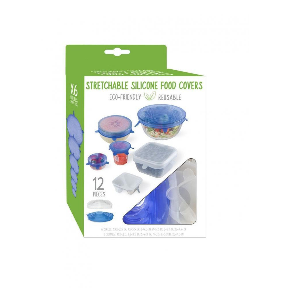 Evriholder Silicone Stretch Food Covers, 12-Piece Set - 1
