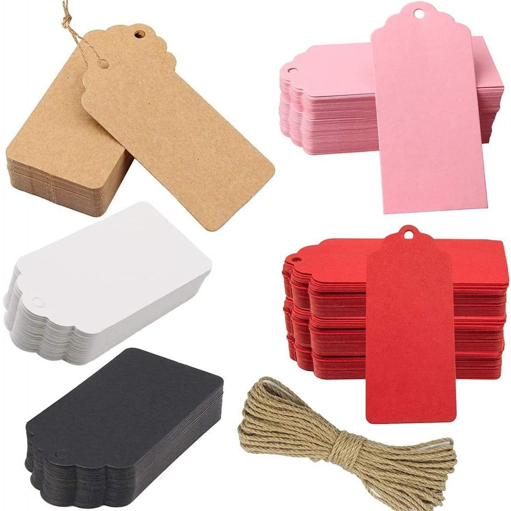 Premify / Kraft paper gift tags, 100 pcs - 1