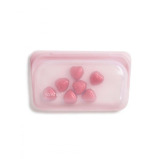 حقيبة الوجبات الخفيفة من السيليكون القابلة لإعادة الاستخدام سعة 290 مل من Stasher باللون الوردي الفاتح - 2 miniature