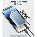 أنكر، باور بانك باور آي كيو 3.0 30 وات، 10000 مللي أمبير، 3 منافذ، 2 يو اس بي-سي، 1 يو اس بي-ايه، ازرق - 3 miniature