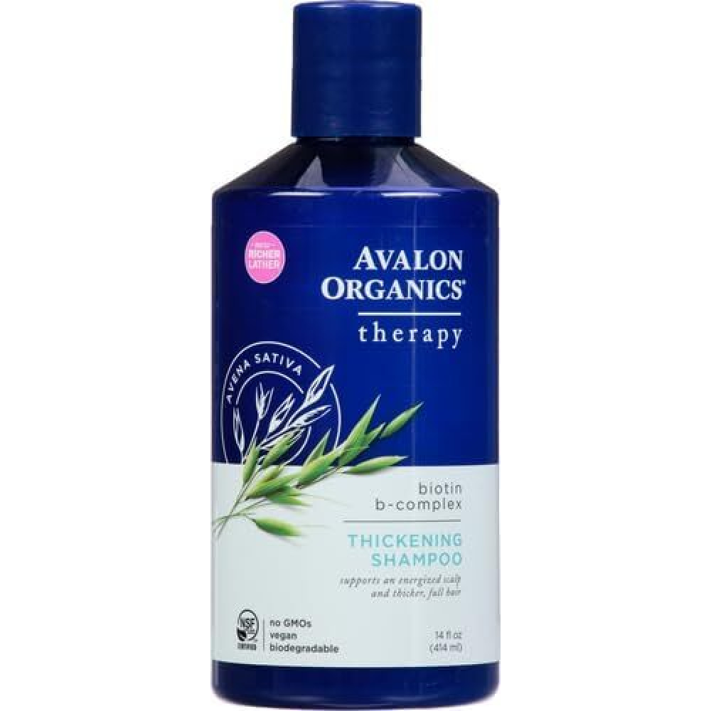 Avalon Organics, Thickening Shampoo, Biotin B-Complex, 14 fl oz - 1