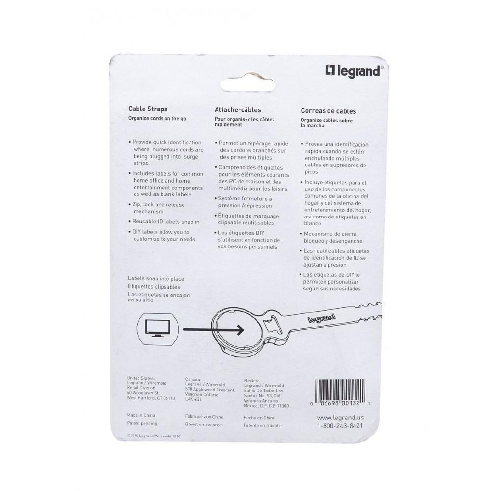 Wiremold 10 Pack Cable Strap Label - 2