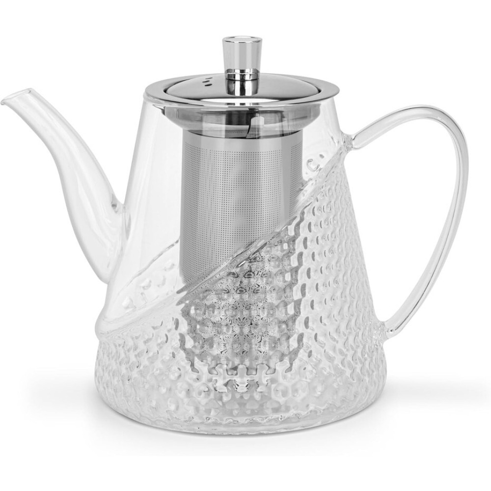 Fissman Tea Pot 1000ml with Stainless Steel Filter Borosilicate Glass - 2