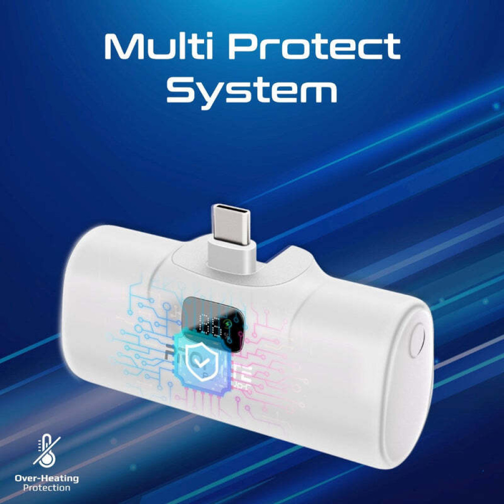 بنك الطاقة Promate Powerup-C فائق الصغر مع شحن سريع وموصل Usb-C مدمج - 4