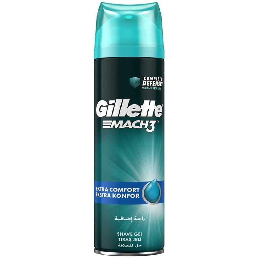 Gillette Mach3 Extra Comfort Shaving Gel, 200ml - 1