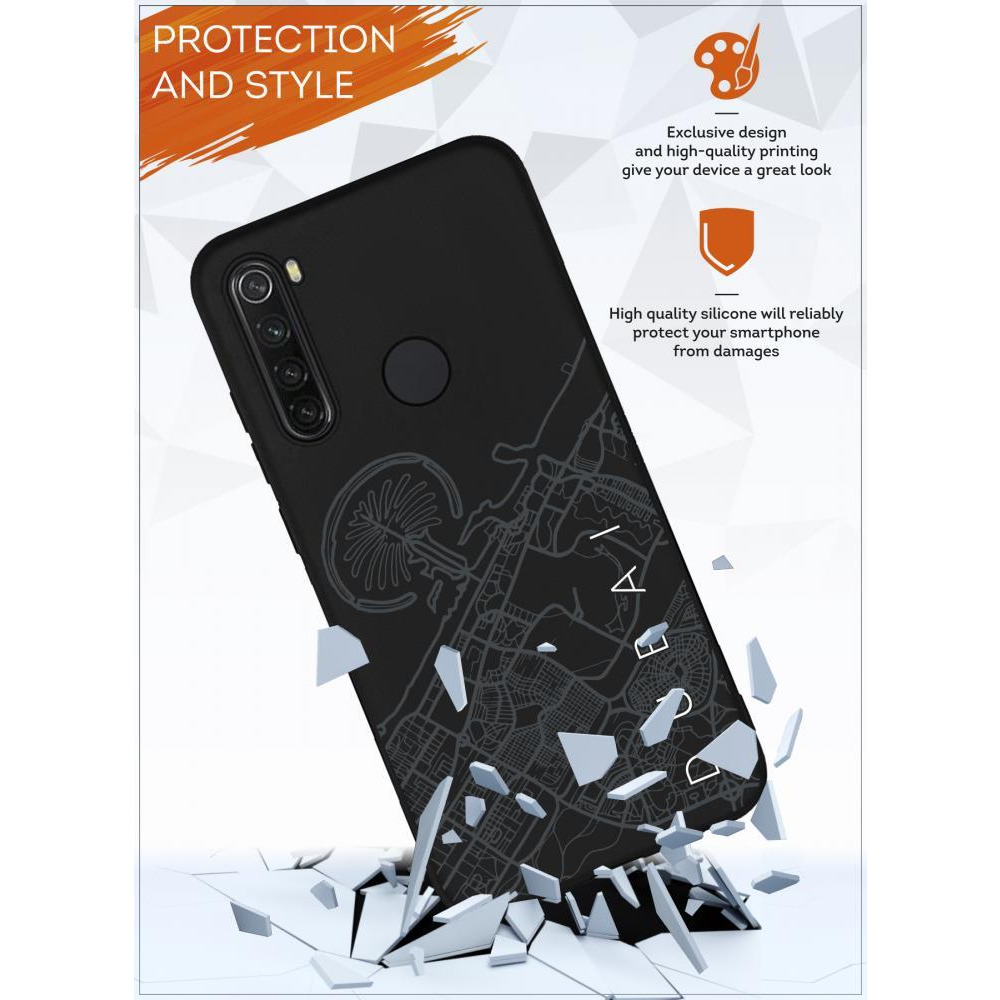 غطاء حماية لهاتف xiaomi Redmi Note 8 خريطة دبي - 3