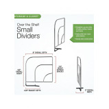 Перегородки Spectrum над Полками Для сплошной Полки, Набор Втулок Со Съемными Штифтами, маленький размер - 3 miniature