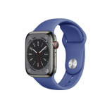Perfii Solid Silicone Replacement Band for Apple Watch 49, 45, 44, 42 mm Series Ultra 8/7/6/5/4 SE - 2 miniature