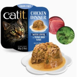 Catit Chicken Dinner, Tuna & Kale, 80g, Pack of 6 - 2 miniature