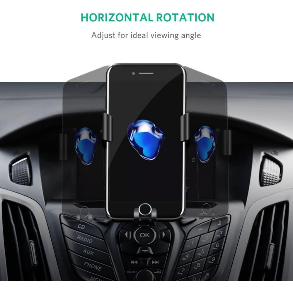 UGREEN / Car phone holder for CD slot, 360 rotation, Flexible clip, Gravity linkage mechanism - 5