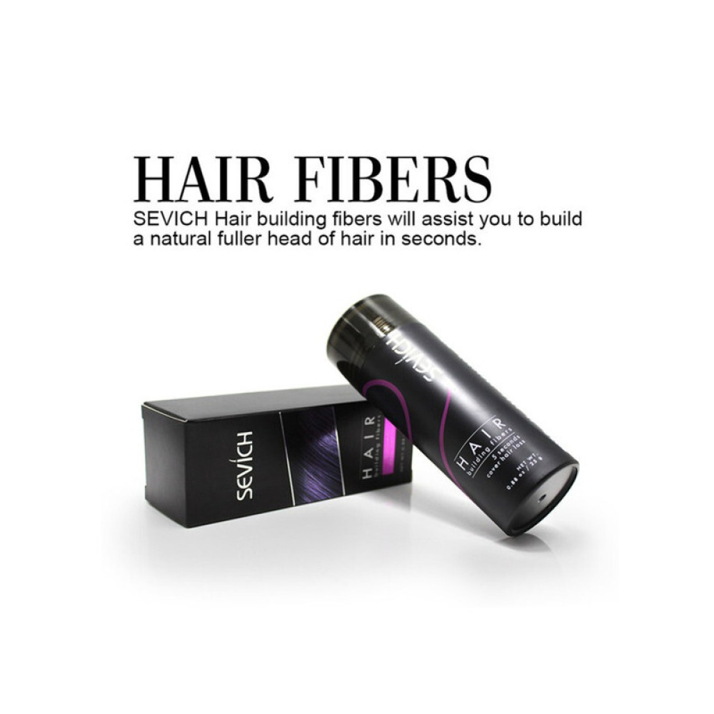 Sevich, Hair Building Fibers with 5-Seconds Cover Hair Loss Black 25grams - 3
