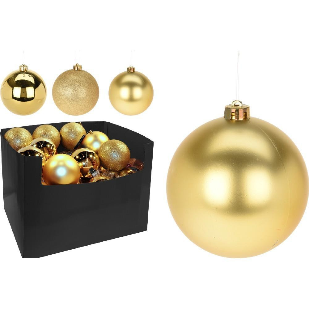 Koopman Xmas Ball 120mm Gold Assorted 1 Piece - 1