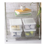 Sterilite 6 Quart Storage Box White Lid - 4 miniature