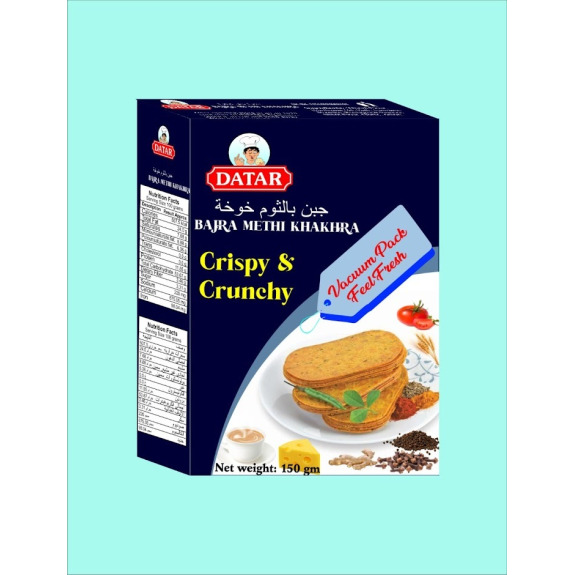 DATAR BAJRA DHEBRA CRISPY  CRUNCHY KHAKHRA 150GM