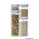 Little Storage White Flip Canister Value Pack 4 Pieces - 1 miniature