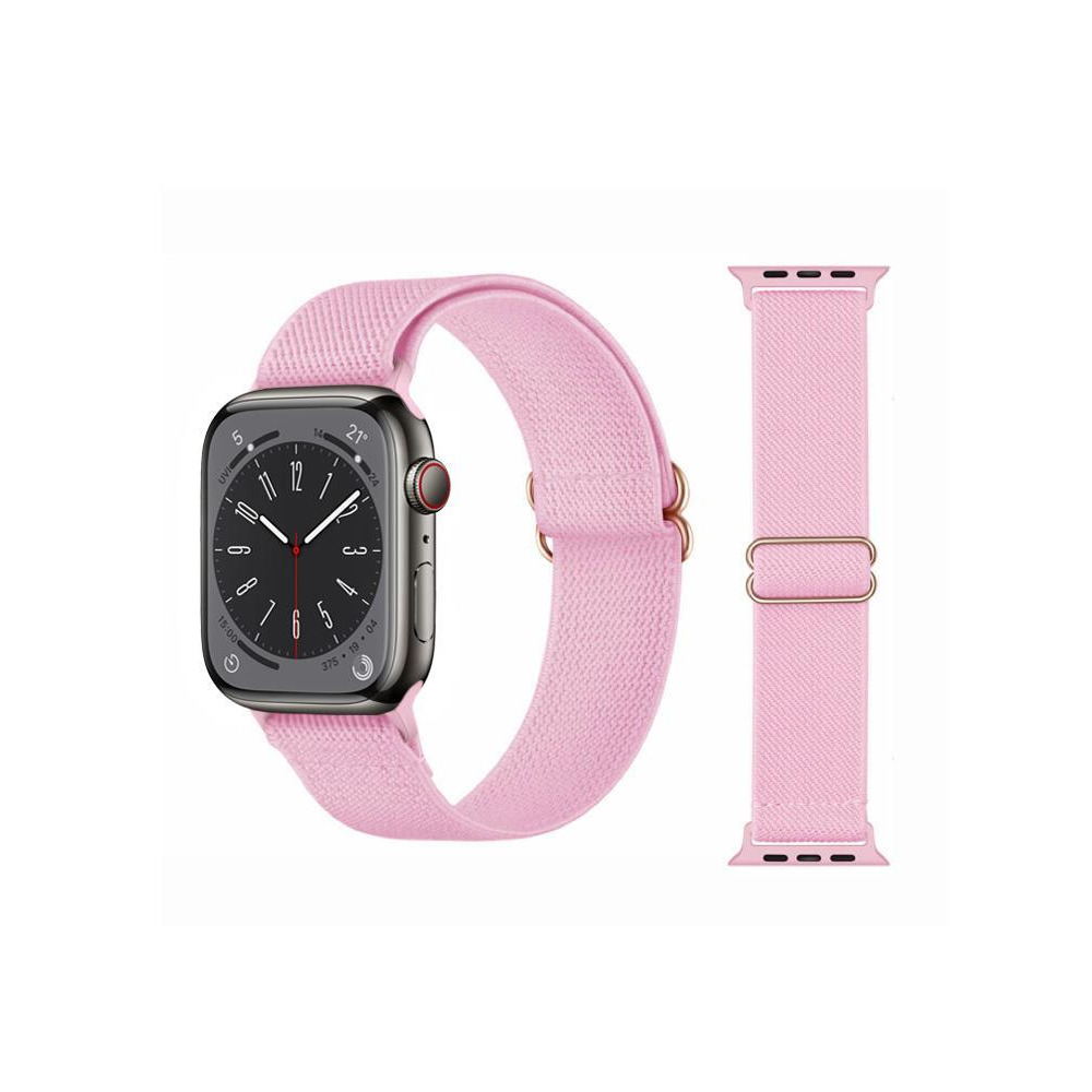 Perfii Solid Adjustable Braided Solo Replacement Band for Apple Watch 49/45/44/42mm Series Ultra/8/7/6/SE/5/4/3 - 1