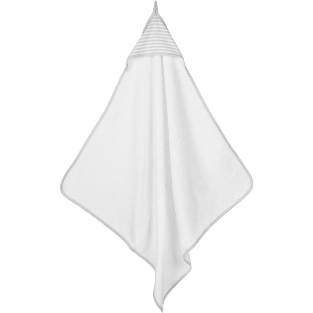 Hooded Towel Under the Nile, Organic Baby Grey Deluxe  - 1