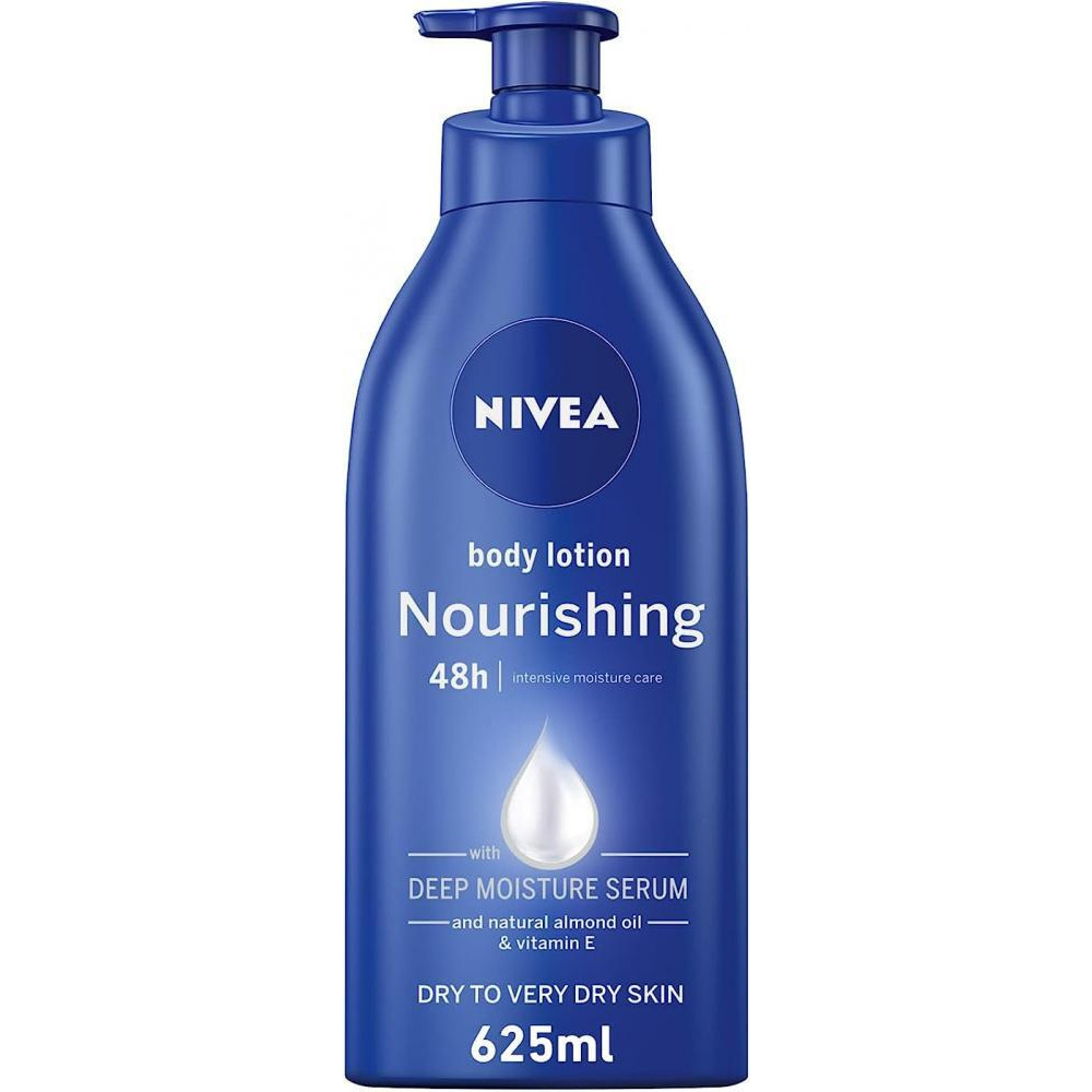 NIVEA / Body lotion, Nourishing, Almond oil, Vitamin E, 21.1 oz (625 ml) - 1