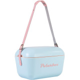 Polarbox 20L Classic Cooler Box with Leather Strap, Rigid Thermal Insulated Ice for Beach, Picnic Party, Nude\/Olive PB-9258,Blue - Baby Rose - 6 miniature