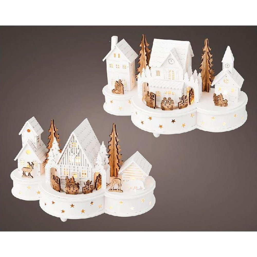 Светодиодный Дом KAEMINGK Decoris с Вращающимся Эффектом, На Батарейках, В АССОРТИМЕНТЕ, 1 шт. - 1