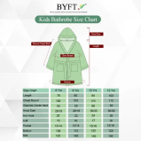 رداء حمام Byft IRIS لعمر 12 سنة، 400 جرام لكل متر مربع، أبيض تيري 100% قطن، مجموعة من قطعة واحدة (مقاس 103) - 5 miniature