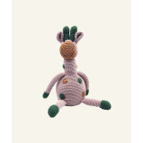 لعبة قطيفة بيبل، زرافة حيوانات سفاري، رمادي داكن - 1 miniature