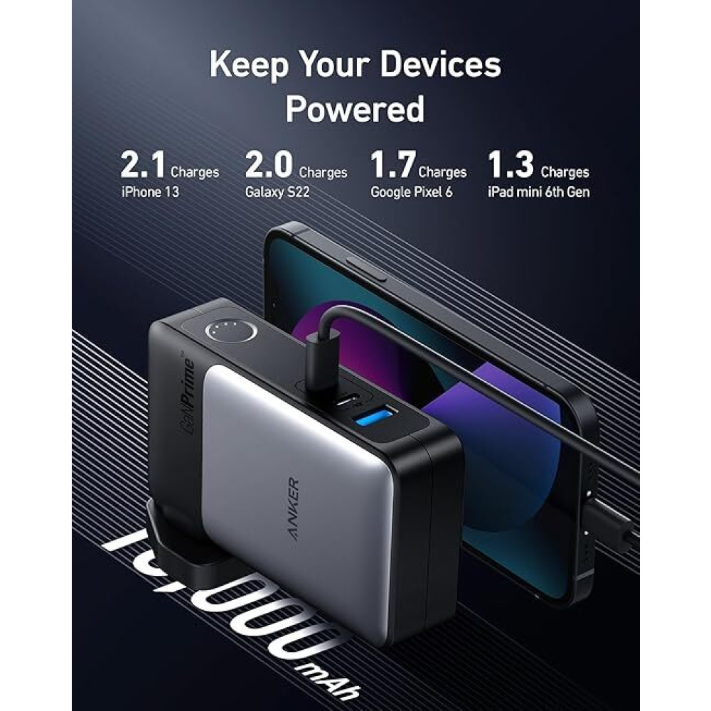 Anker, Power bank Prime 733, 10000mAh, 30W, USB-C, Black - 2