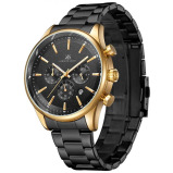 Kenneth Scott Men's Black Dial Chronograph Watch - K22105-GBBB - 2 miniature