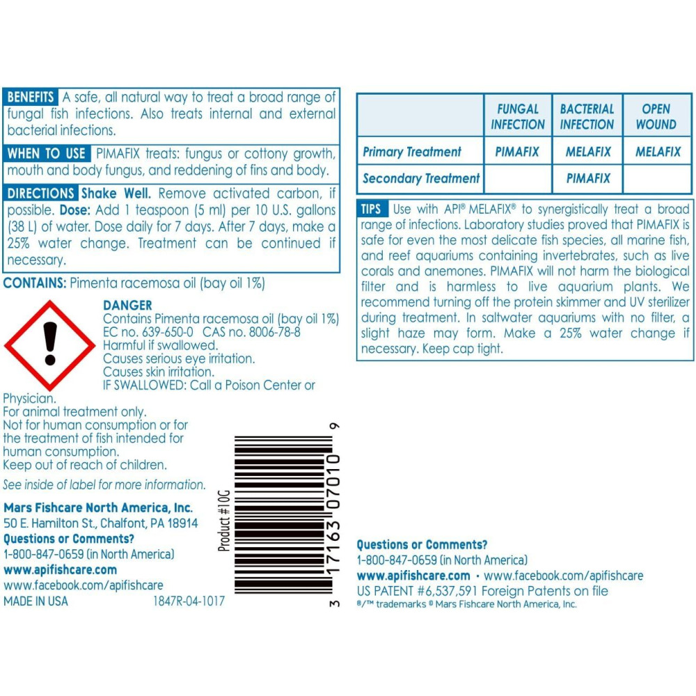 Treats Fungal Infections API Pimafix, multicolor, 118 ml (4 OZ) - 2