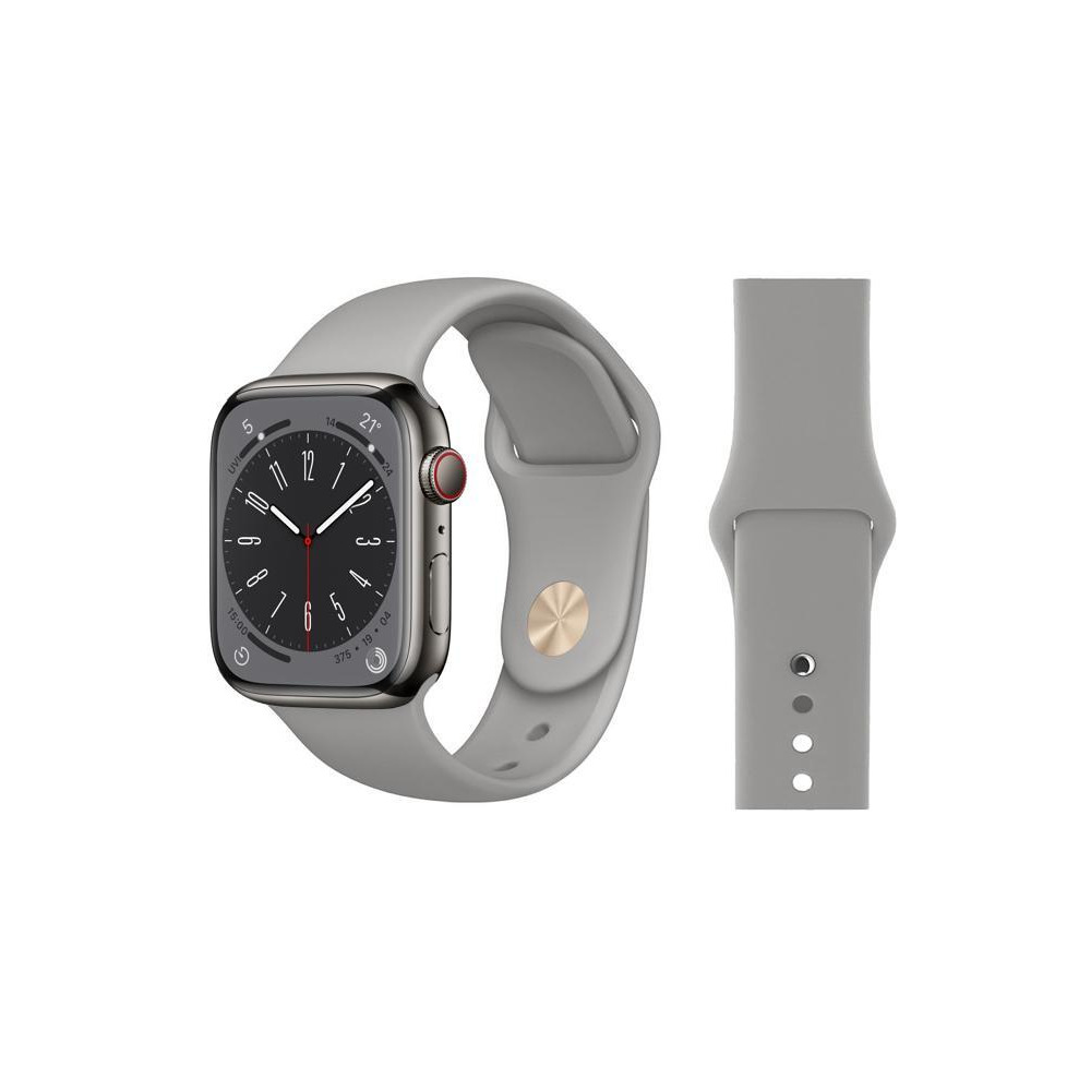 Perfii Solid Silicone Replacement Band for Apple Watch 49, 45, 44, 42 mm Series Ultra 8/7/6/5/4 SE - 1