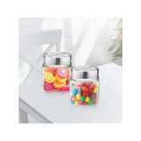 Treo By Milton Cube Storage Glass Jar, Set of 3, 180 ml, Transparent - 6 miniature