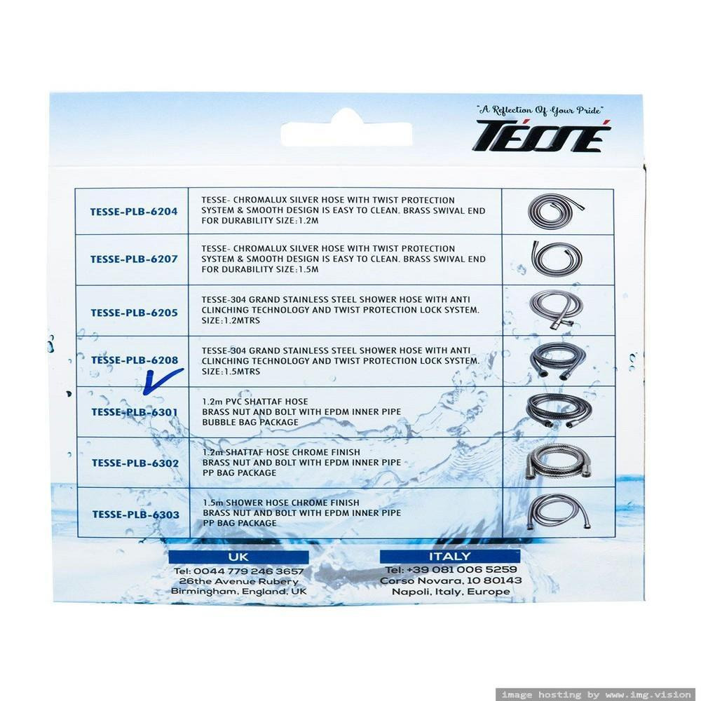 Tesse Shower Hose PLB 6208 - 2