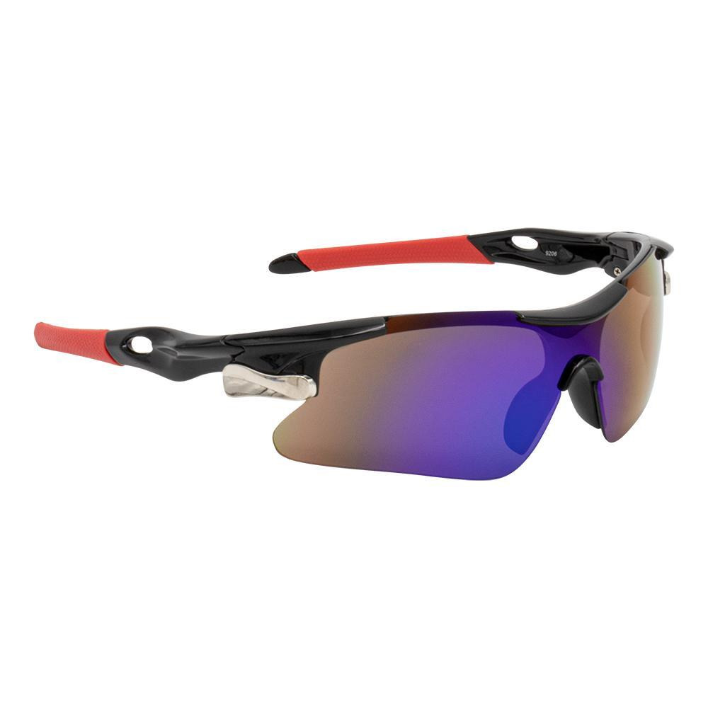 Sports sunglasses, UV protection, Unisex, Black/Green mercury - 1