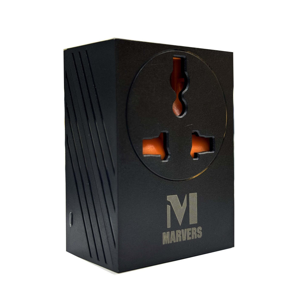 Marvers MS TC3112 International Универсальный Дорожный Адаптер 3 USB Порта С 6A Быстрой Зарядкой Черный - 2