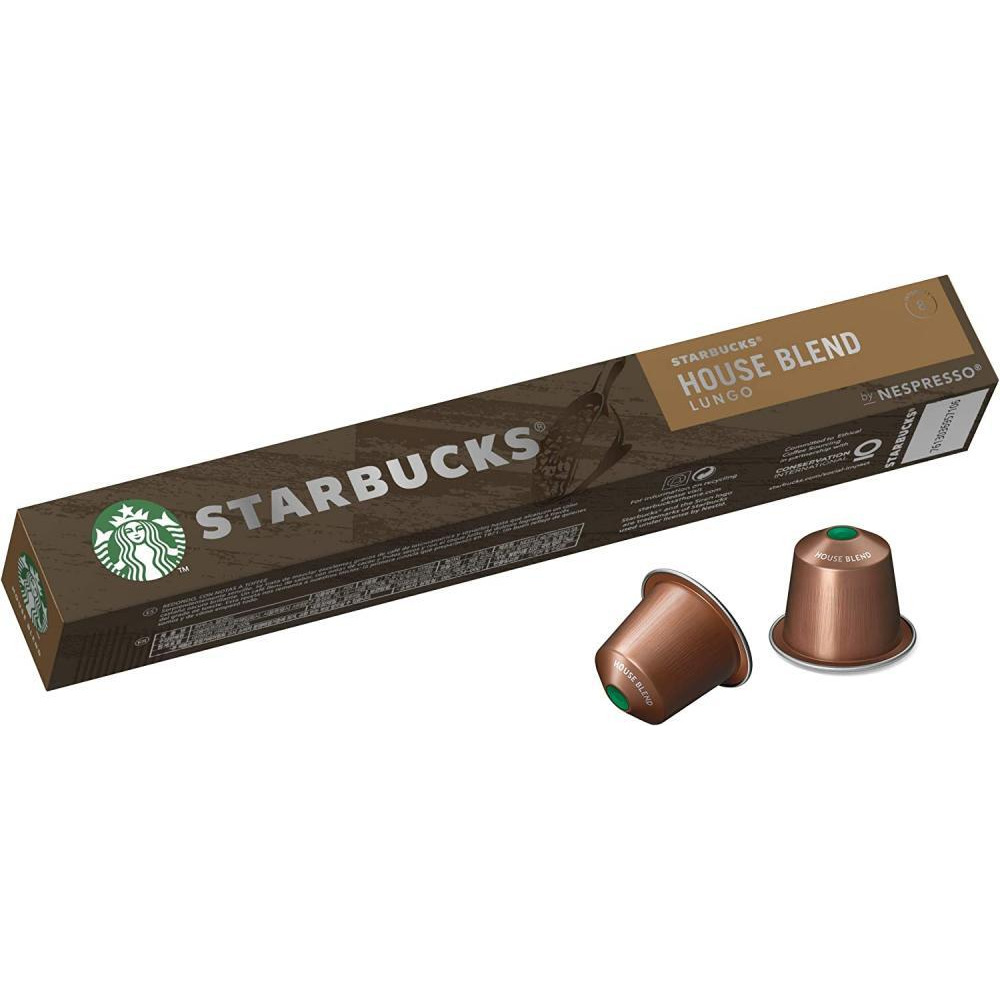 Starbucks / Coffee capsules, House blend by Nespresso, 10 pcs, 2.01 oz (57 g) - 1
