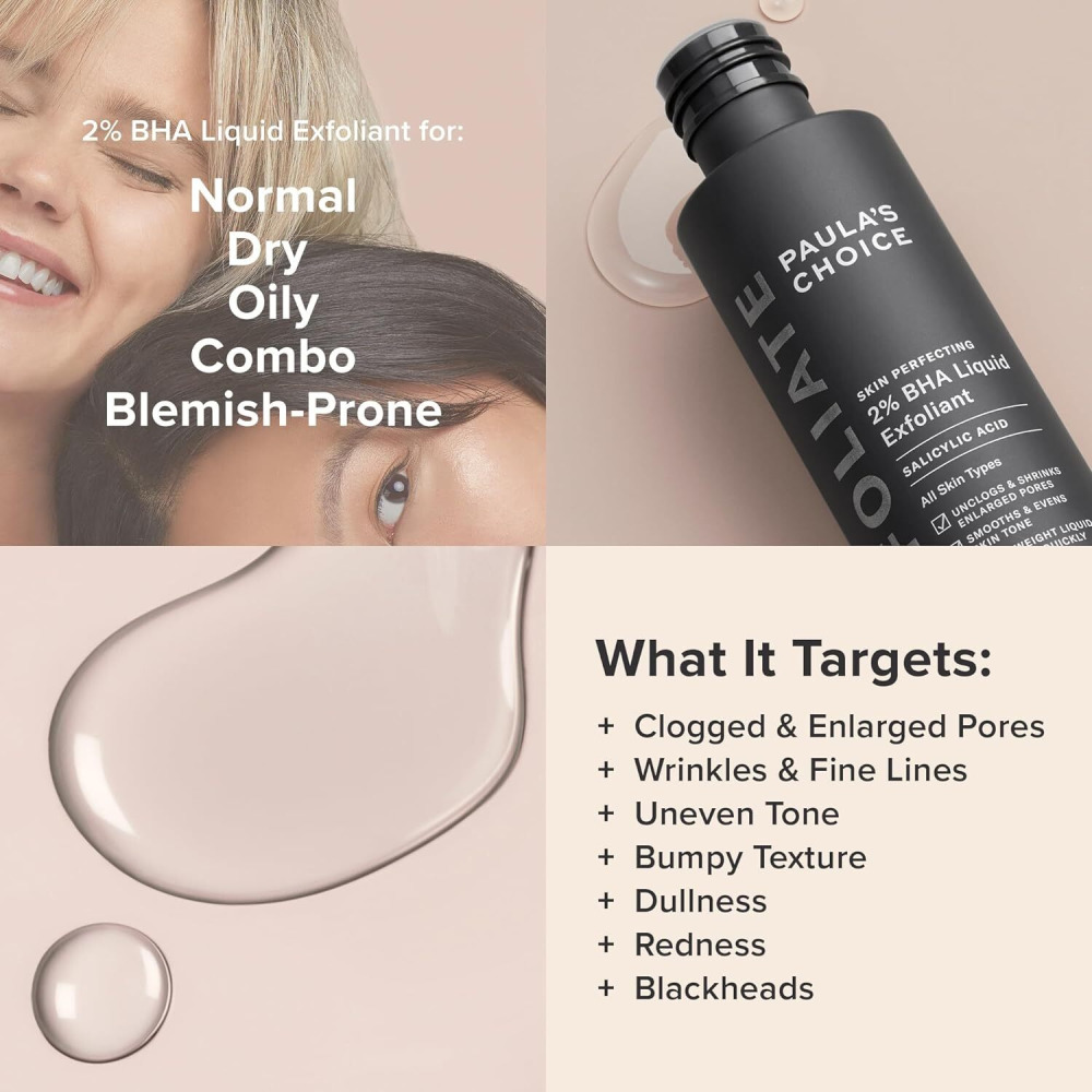 PAULA'S CHOICE-SKIN PERFECTING 2% BHA Liquid Salicylic Acid Exfoliant-Facial Exfoliant for Blackheads, Enlarged Pores, Wrinkles, Fine Lines- 118 milli - 5