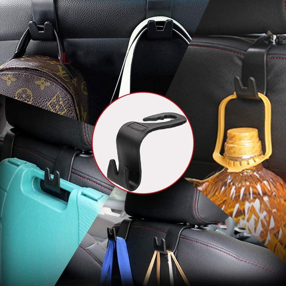 Chenmay / Vehicle car backseat headrest hanger storage organizer, black, 4 pcs - 7