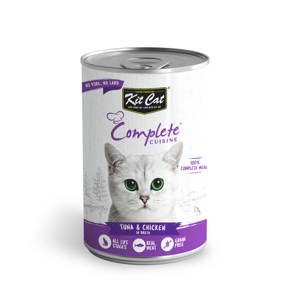 Kit CAT, Complete CUISINE, Тунец и Курица В БУЛЬОНЕ, 150 г - 1