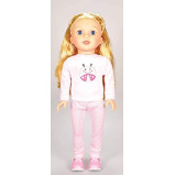 Lotus Soft Bodied Girl Doll Brinley Sleepover Set, Multi-Colour, 15”/38cm, Lt15018 - 2 miniature