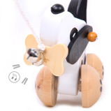 العالم الكلاسيكي سحب على طول الكلب ، جرو سحب لعبة مع سلسلة - 2 miniature